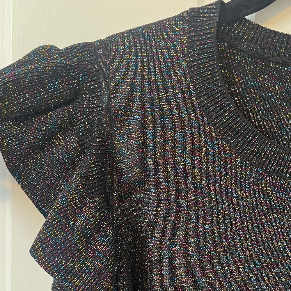 Sunset + Spring Elegant Cold Shoulder Ruffle Slee… - image 5